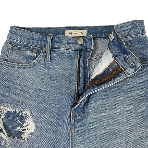 Madewell Classic Straight Leg Distressed Jeans Sz 28 - Picture 6 of 15